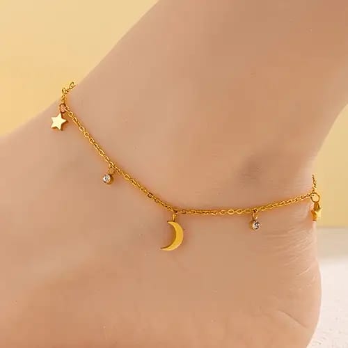 CUTE MOON ANKLET A102