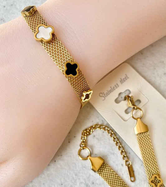 SNAKE CLOVER BRACLET B117