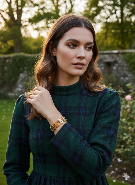 GOLD BISCUIT BRACLET B105
